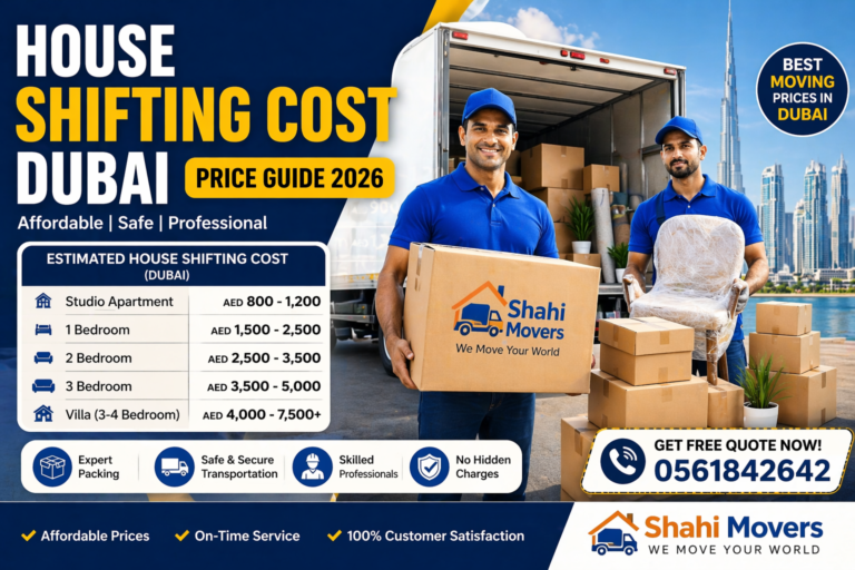 House Shifting Cost Dubai