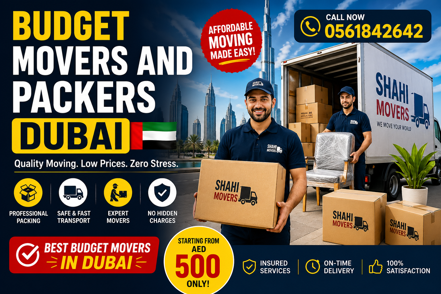 budget movers and packers Dubai