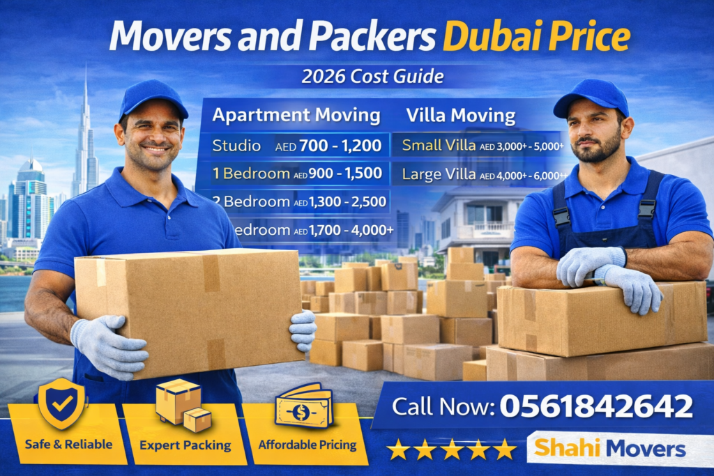Movers and Packers Dubai Price – Complete Cost Guide 2026