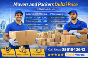 movers and packers Dubai price