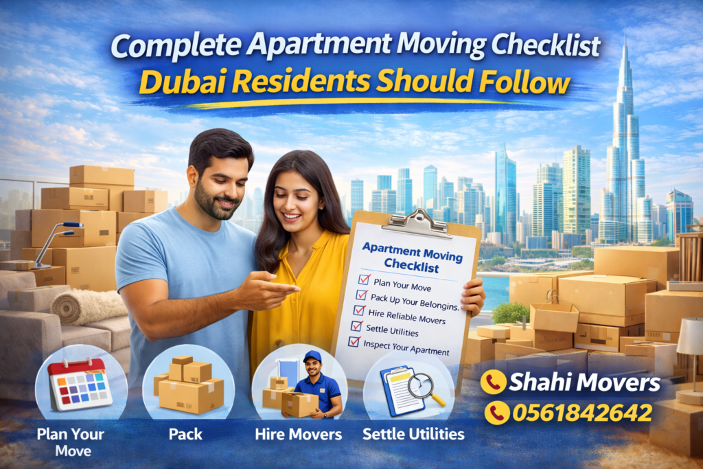 Complete Apartment Moving Checklist Dubai Residents Should Follow