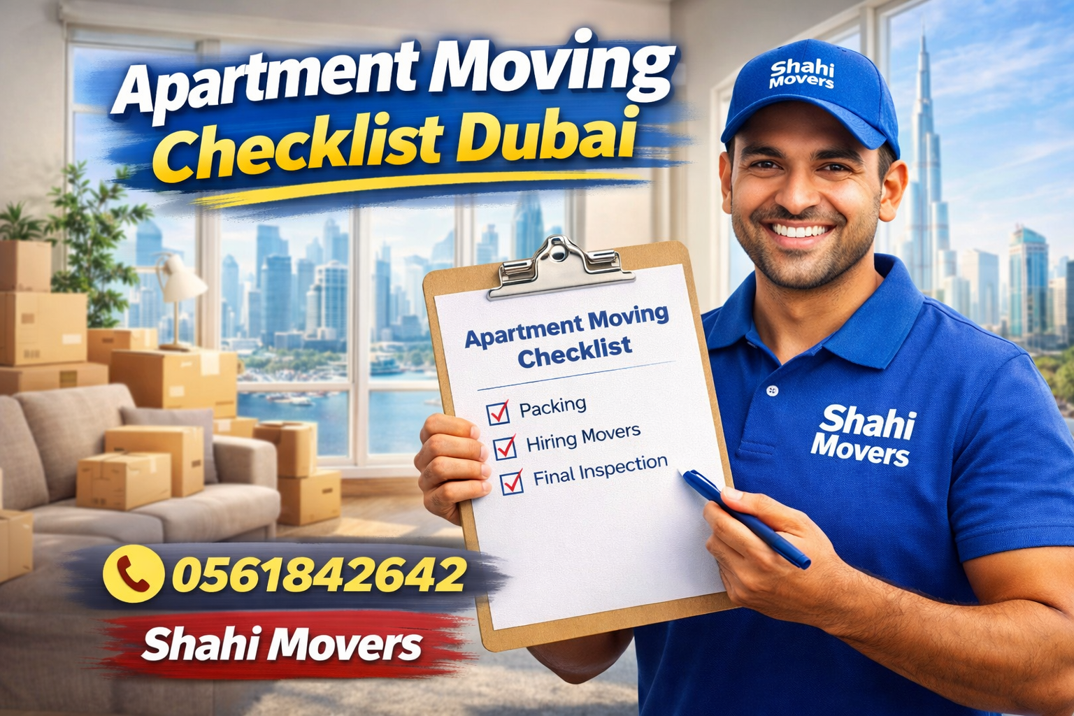 Apartment moving checklist in Dubai