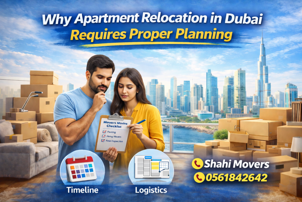 Why Apartment Relocation in Dubai Requires Proper Planning