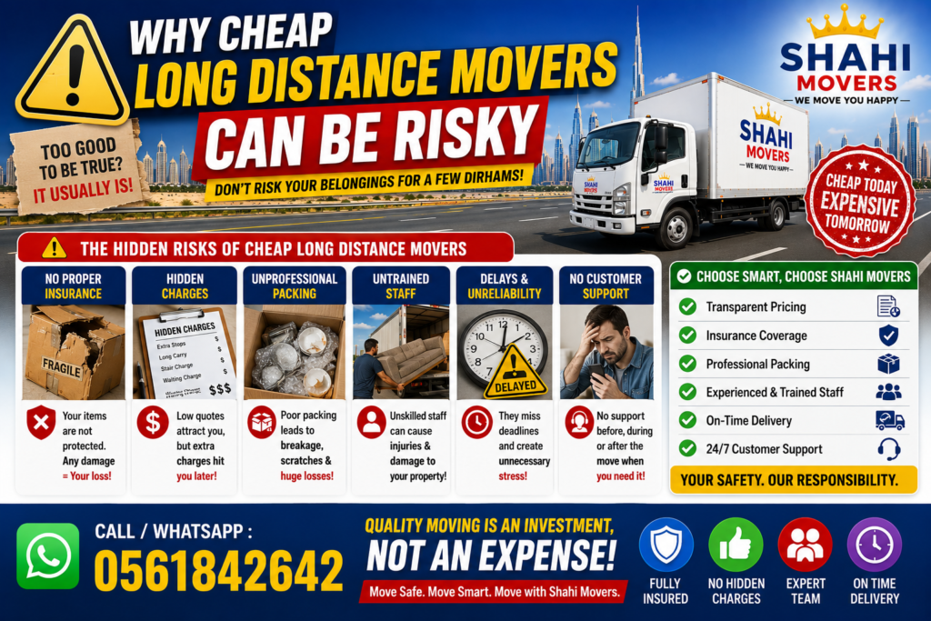 Choose smart, choose Shahi Movers Why Cheap Long Distance Movers Can Be Risky