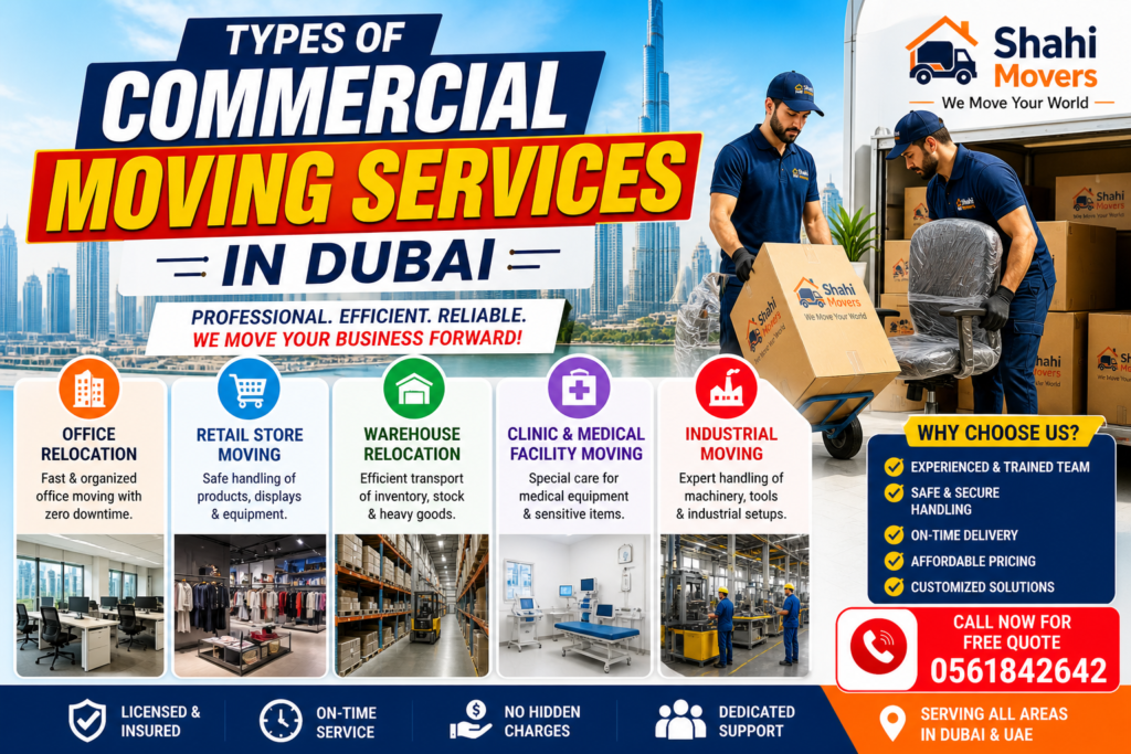 Commercial Moving Services in Dubai