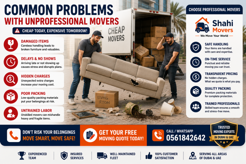 Common moving problems vs. professional solutions Common Problems With Unprofessional Movers