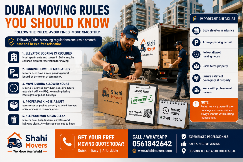 Dubai moving regulations guide Dubai Moving Rules