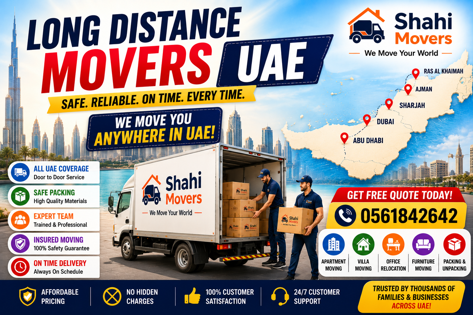 long distance movers UAE