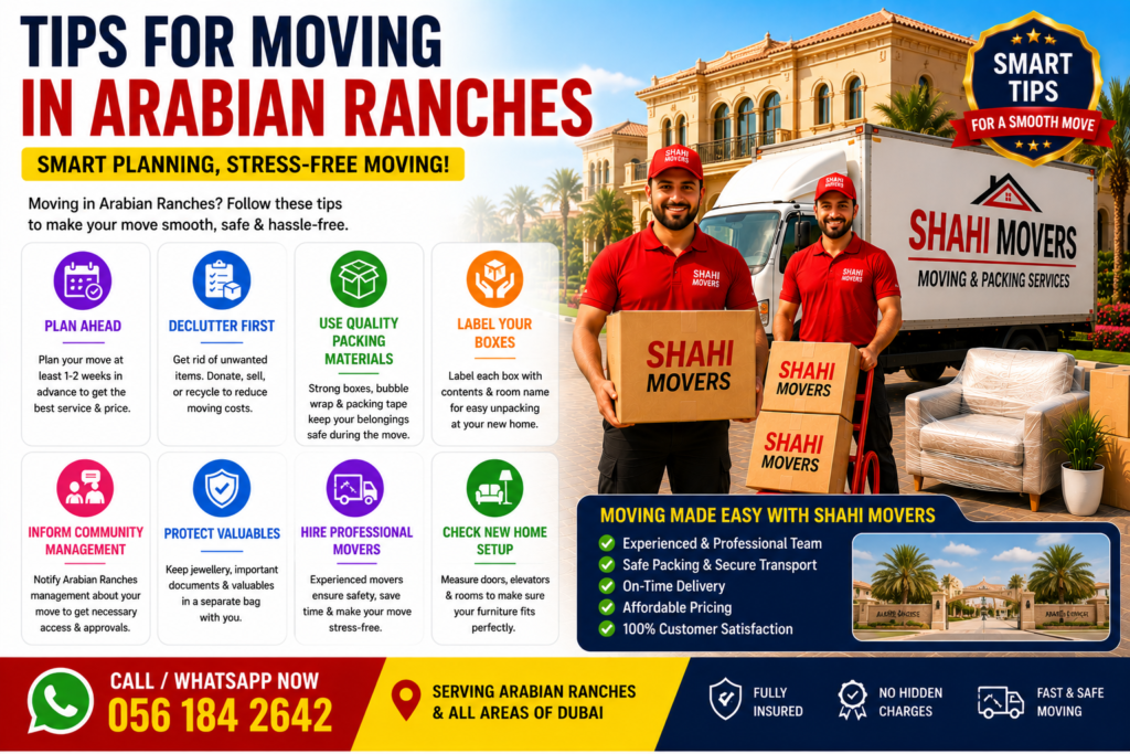 Tips for Moving in Arabian Ranches