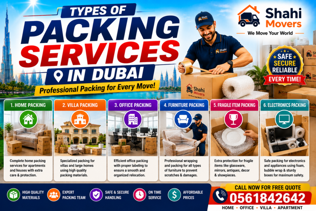 Packing services in Dubai made easy Types of Packing Services in Dubai