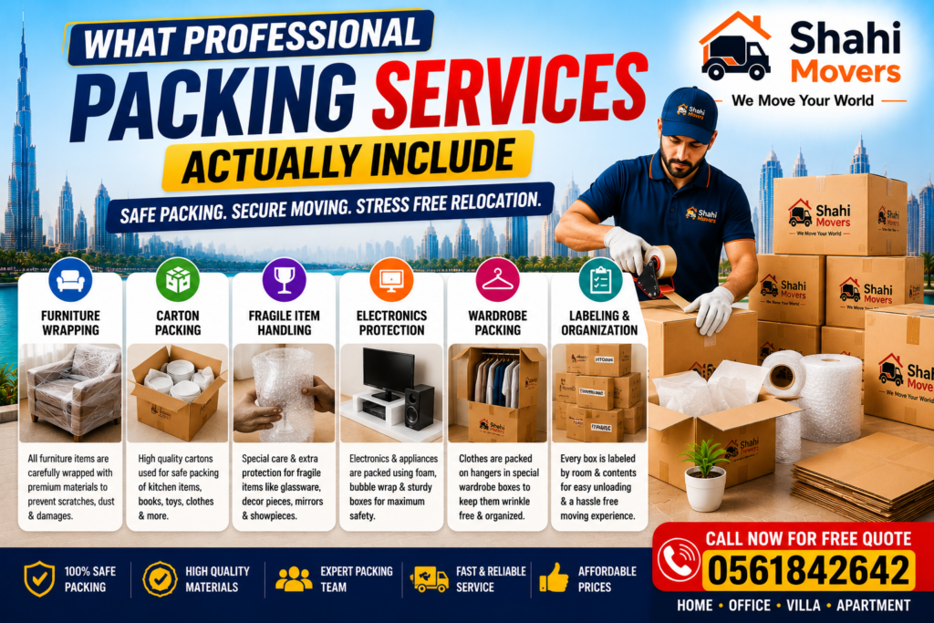 What Professional Packing Services Actually Include Professional packing services in Dubai