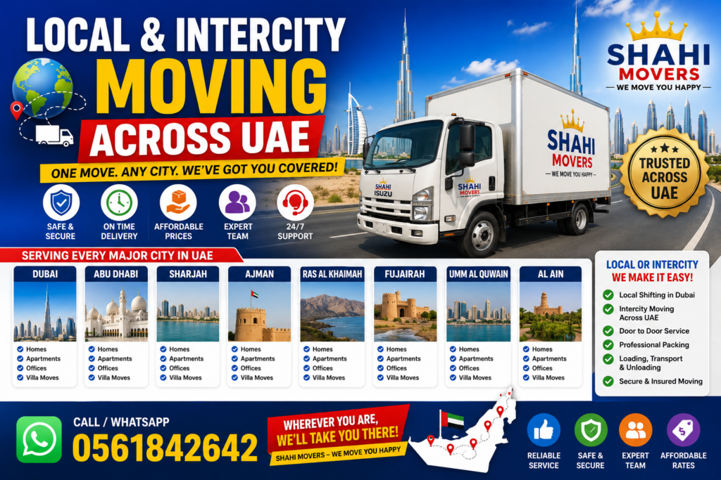 Local & Intercity Moving Across UAE