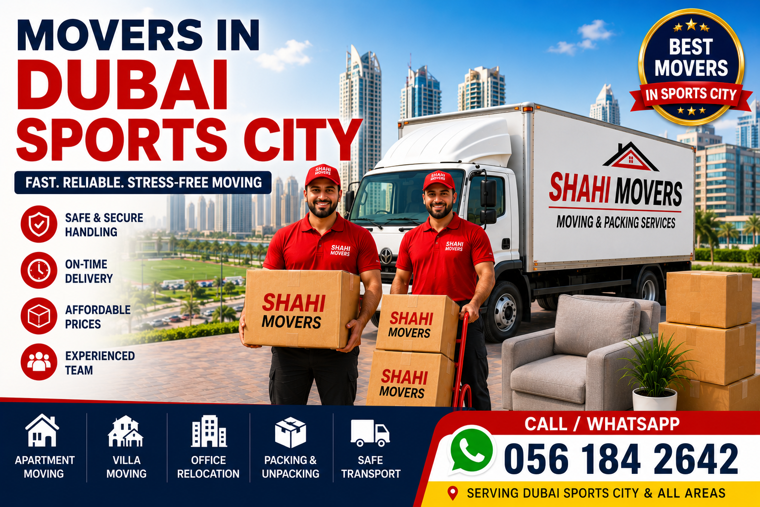 Movers in Dubai Sports City
