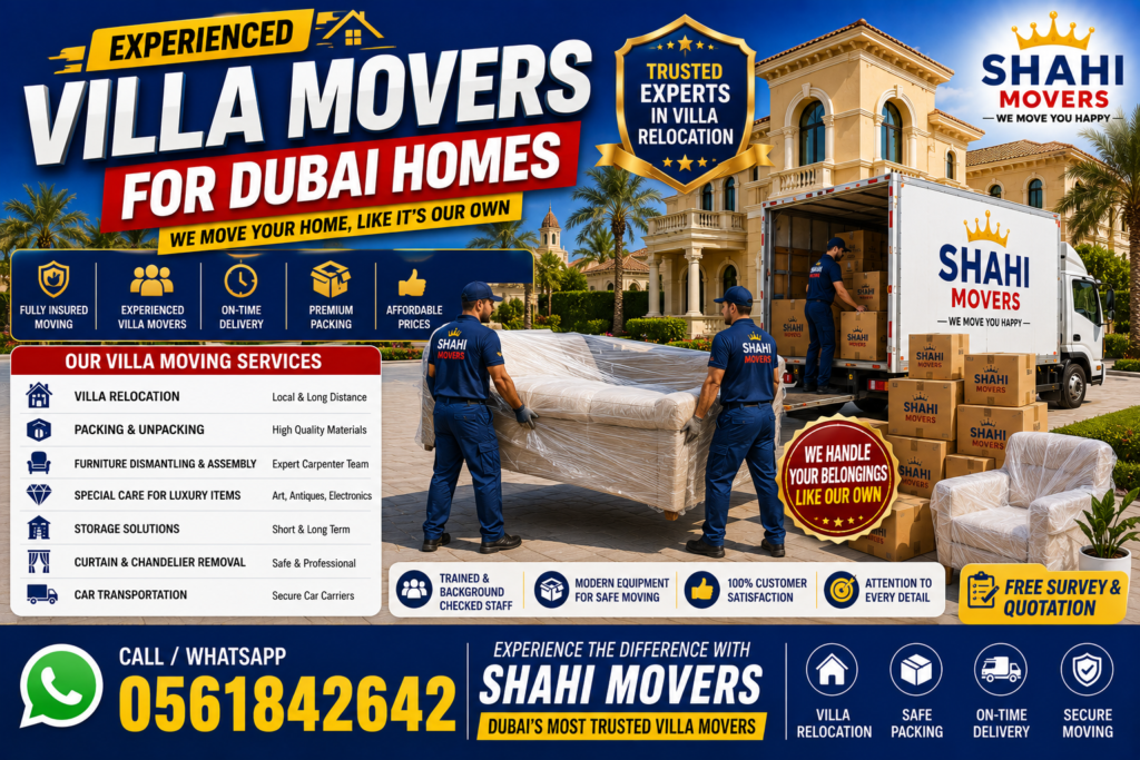 Experienced Villa Movers for Dubai Homes